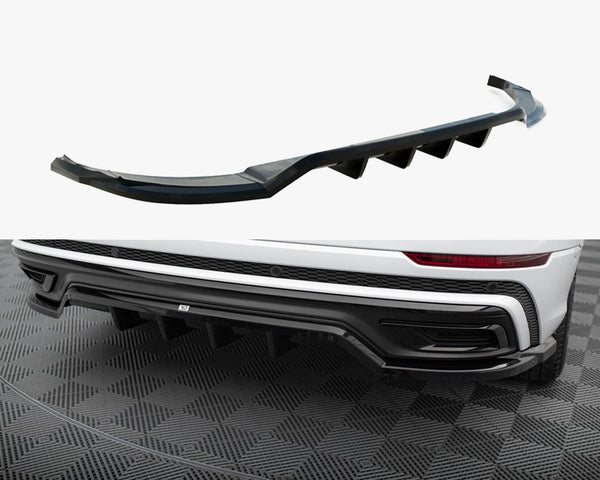 Audi - Q8 S Line MK1: Maxton Central Rear Splitter (Vertical Bars)