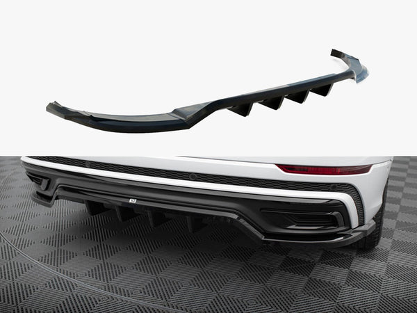 Audi - Q8 S Line MK1: Maxton Central Rear Splitter (Vertical Bars)
