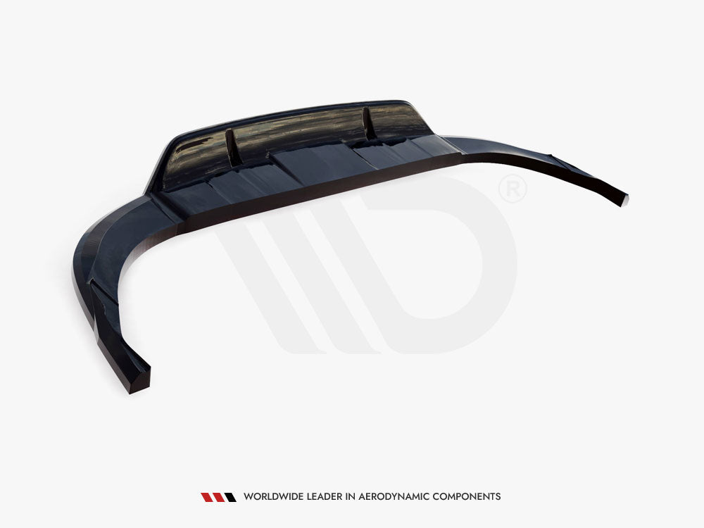 Audi - Q8 S Line MK1: Maxton Central Rear Splitter (Vertical Bars)