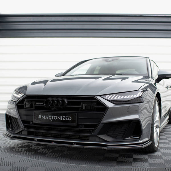 Audi - A7 S Line C8 / S7 C8 / C8 Facelift / S7 Facelift: Maxton Front Splitter V2