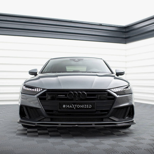 Audi - A7 S Line C8 / S7 C8 / C8 Facelift / S7 Facelift: Maxton Front Splitter V2