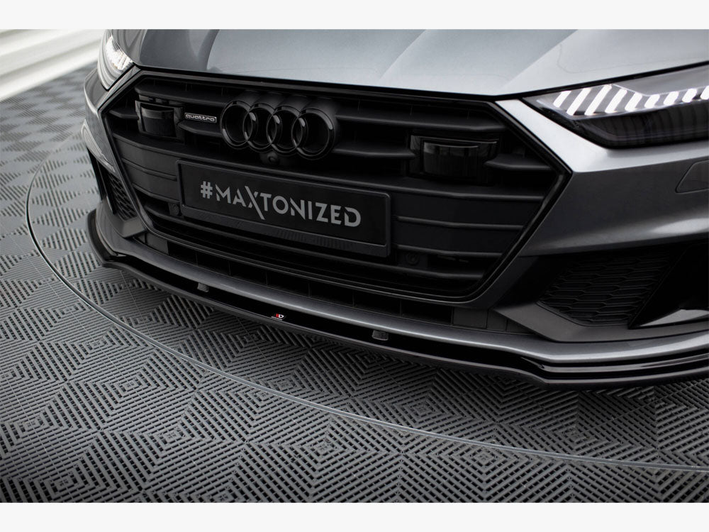 Audi - A7 S Line C8 / S7 C8 / C8 Facelift / S7 Facelift: Maxton Front Splitter V2