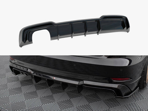 A3 - 8V Facelift: Gloss Black Maxton Dual Exhaust Diffuser 16-20