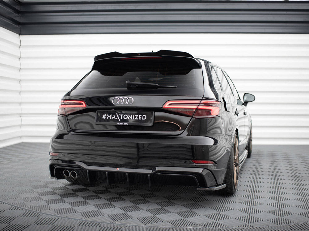 Audi - A3 S Line Hatchback 8V Facelift (Version with dual exhausts on one side): Maxton Rear Diffuser