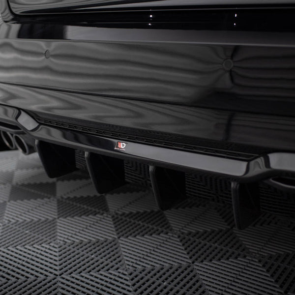 A3 - 8V Facelift: Gloss Black Maxton Dual Exhaust Diffuser 16-20