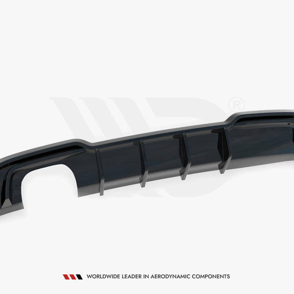 A3 - 8V Facelift: Gloss Black Maxton Dual Exhaust Diffuser 16-20