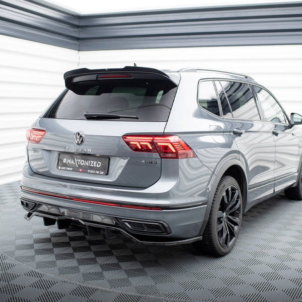 VW - Tiguan Allspace R Line MK2 Facelift: Maxton Rear Splitter (Vertical Bars)