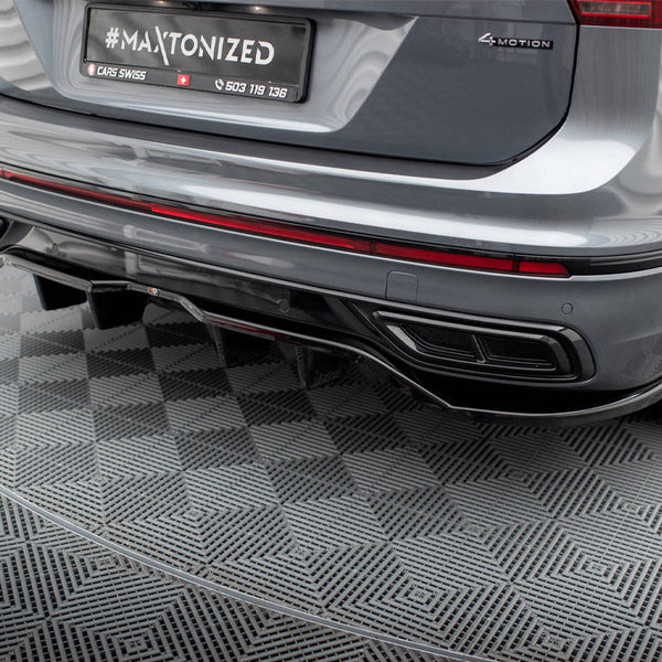 VW - Tiguan Allspace R Line MK2 Facelift: Maxton Rear Splitter (Vertical Bars)