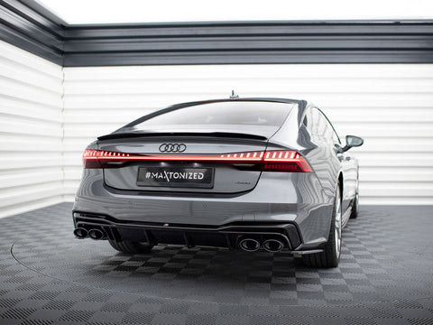 Audi - A7 S Line C8 / S7 C8 / C8 Facelift / S7 Facelift: Maxton Rear Diffuser + Exhaust Ends Imitation