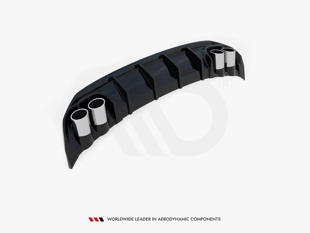 Audi - A3 S Line Sedan 8Y: Maxton Rear Diffuser + Exhaust Ends Imitation