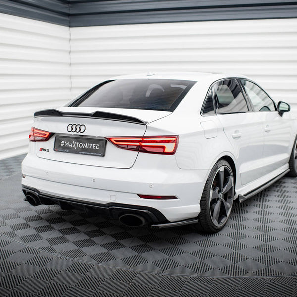 Audi - RS3 Sedan 8V Facelift: Maxton Rear Side Splitters V2