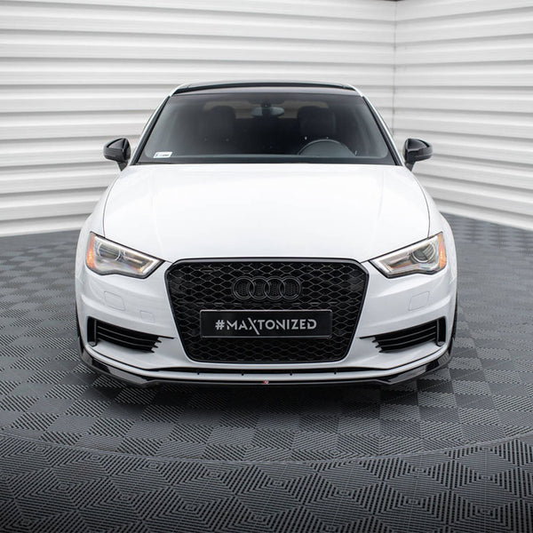 Audi - A3 Sedan 8V: Maxton Front Splitter V2