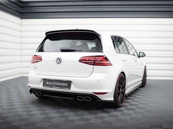 VW - Golf R MK7: Maxton Central Rear Splitter (Vertical Bars)