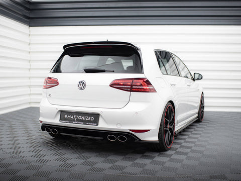 VW - Golf R MK7: Maxton Central Rear Splitter (Vertical Bars)