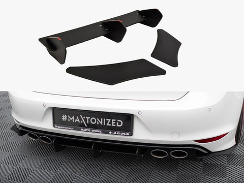 VW - Golf R MK7 Hatchback: Maxton Rear Diffuser; Rear Side Splitters