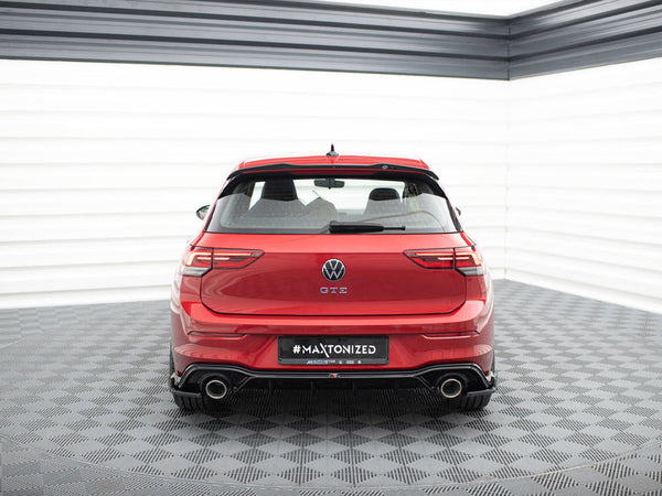 VW - Golf GTE / R Line MK8 / MK8 Facelift: Maxton Rear Diffuser + Exhaust Ends Imitation