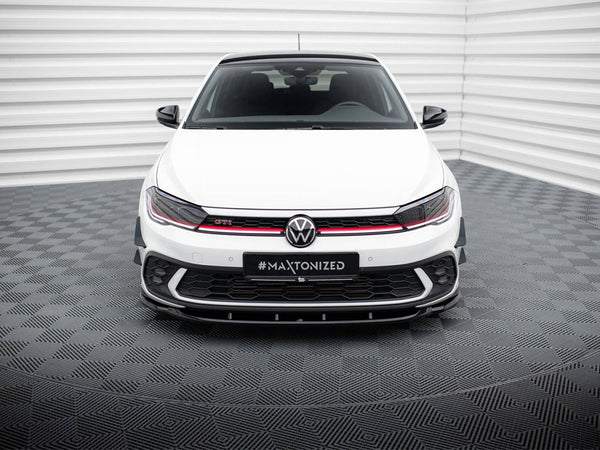 VW - Polo GTI MK6 Facelift: Maxton Front Splitter V1