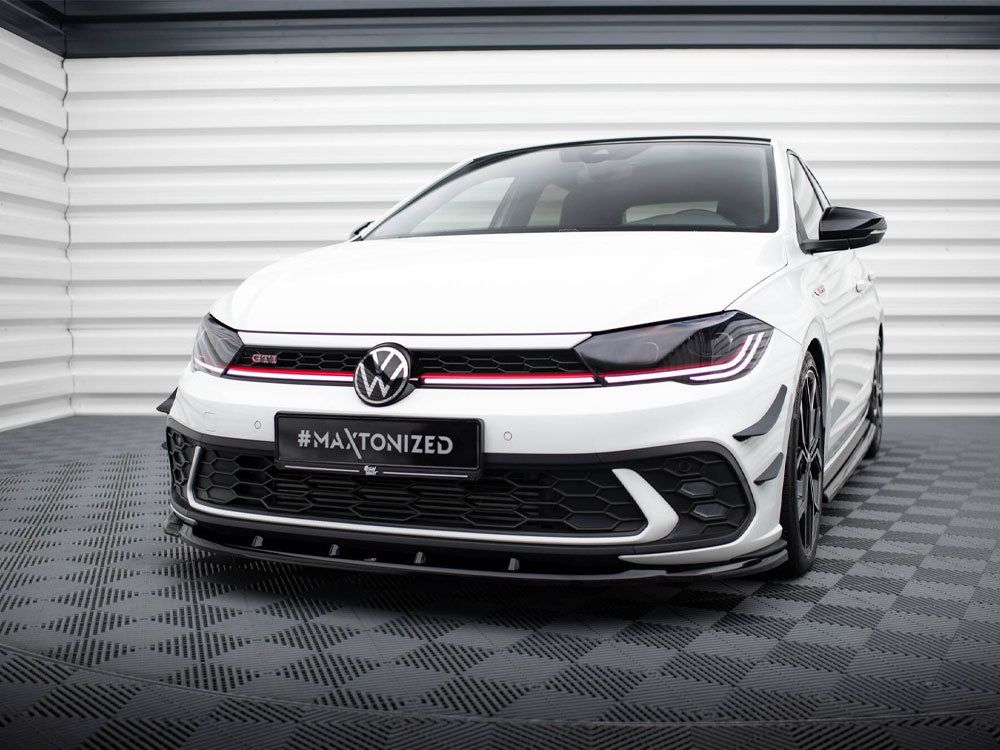 VW - Polo GTI MK6 Facelift: Maxton Front Splitter V1