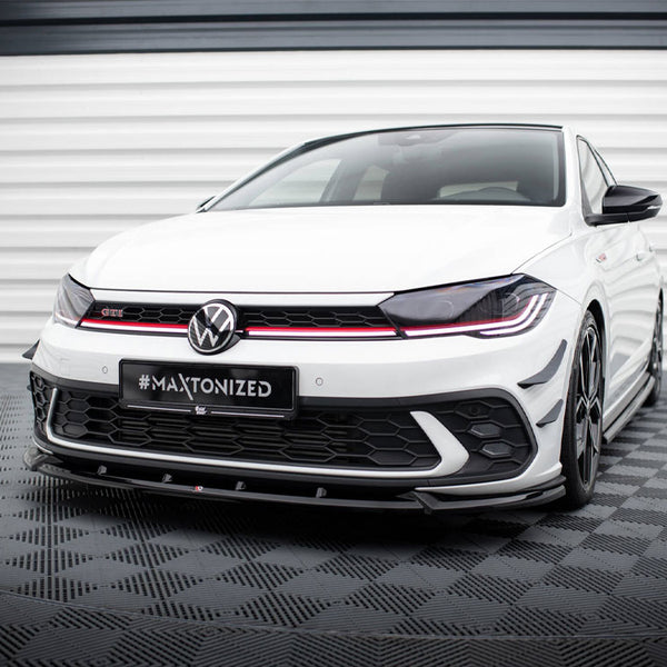 VW - Polo GTI MK6 Facelift: Maxton Front Splitter V2
