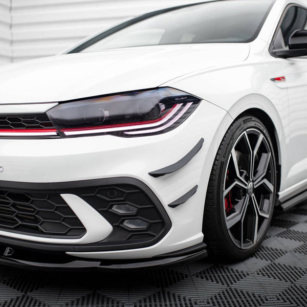 VW - Polo GTI MK6 Facelift: Maxton Front Bumper Wings (Canards)