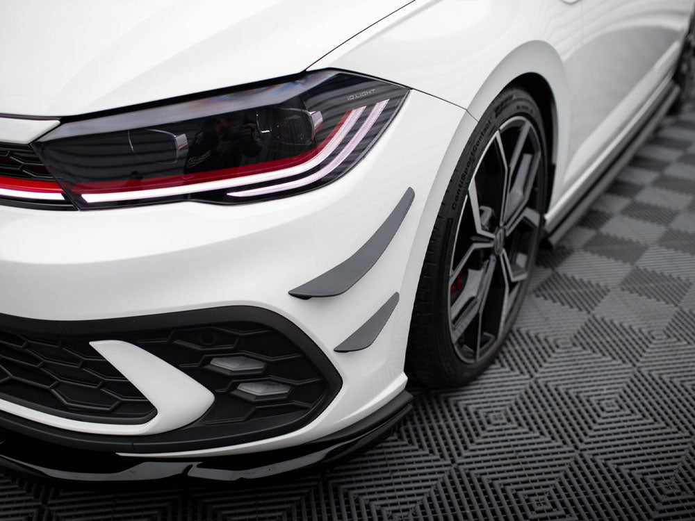 VW - Polo GTI MK6 Facelift: Maxton Front Bumper Wings (Canards)