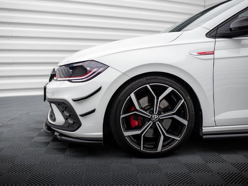 VW - Polo GTI MK6 Facelift: Maxton Front Bumper Wings (Canards)