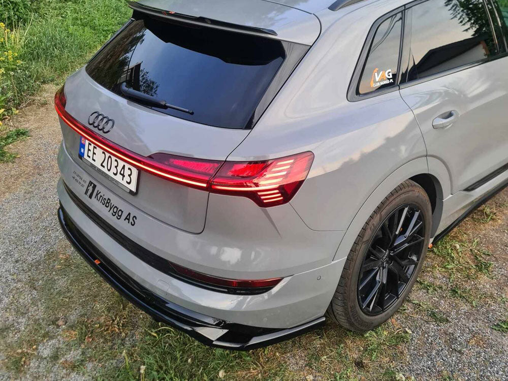 Audi - e-Tron S Line: Maxton Central Rear Splitter (Vertical Bars)