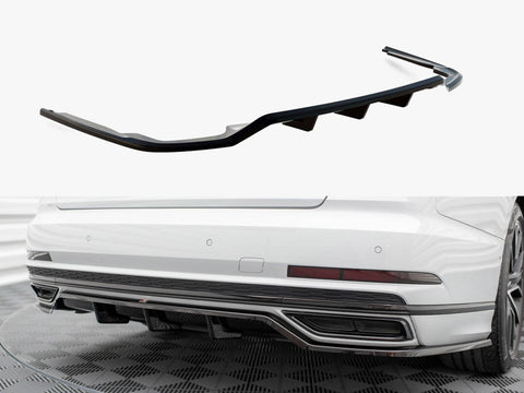 Audi - A8 S Line D5: Maxton Central Rear Splitter (Vertical Bars)