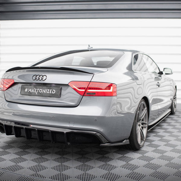 Audi - S5 / A5 S Line 8T Facelift (Single side dual exhaust version): Maxton Rear Diffuser