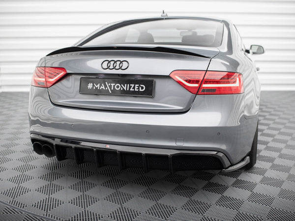 Audi - S5 / A5 S Line 8T Facelift (Single side dual exhaust version): Maxton Rear Diffuser