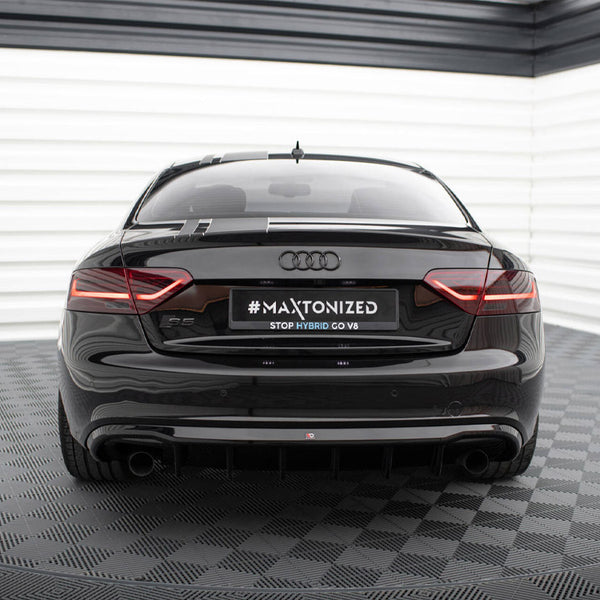 Audi - S5 / A5 S Line Coupe / Cabrio 8T (Version with single exhausts on both sides): Maxton Rear Diffuser
