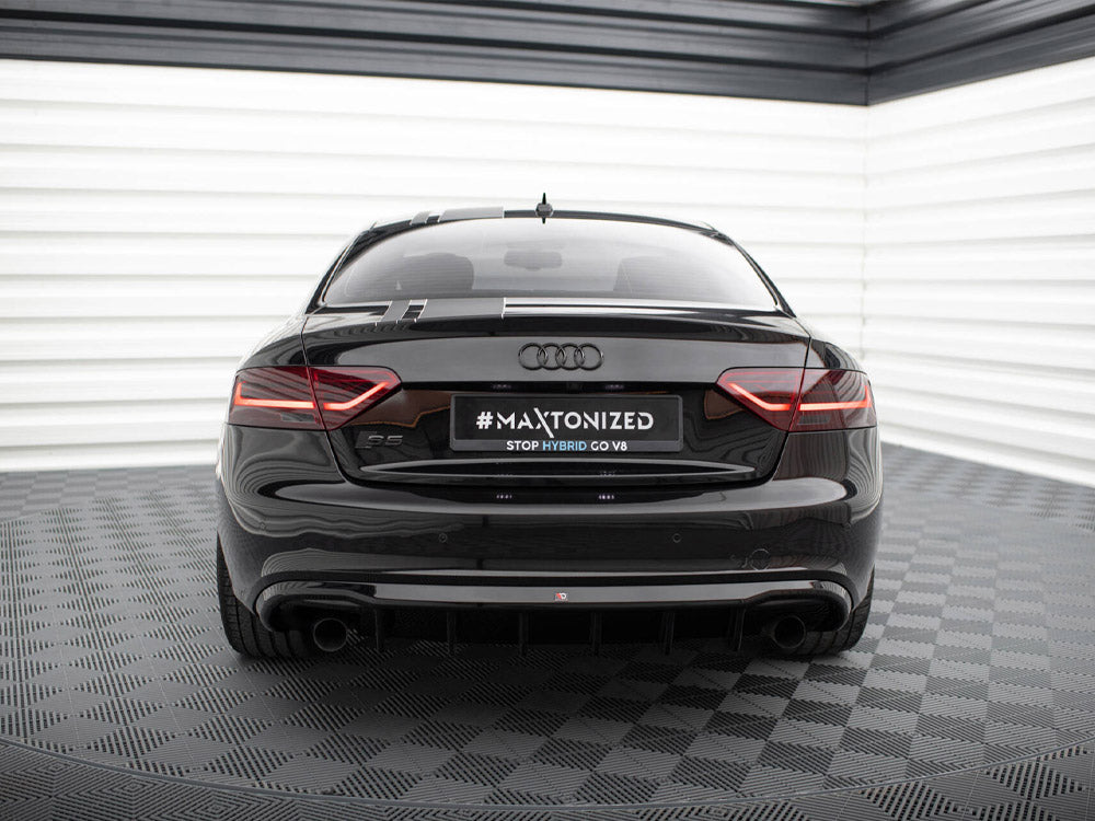 Audi - S5 / A5 S Line Coupe / Cabrio 8T (Version with single exhausts on both sides): Maxton Rear Diffuser