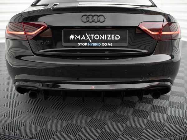 Audi - S5 / A5 S Line Coupe / Cabrio 8T (Version with single exhausts on both sides): Maxton Rear Diffuser