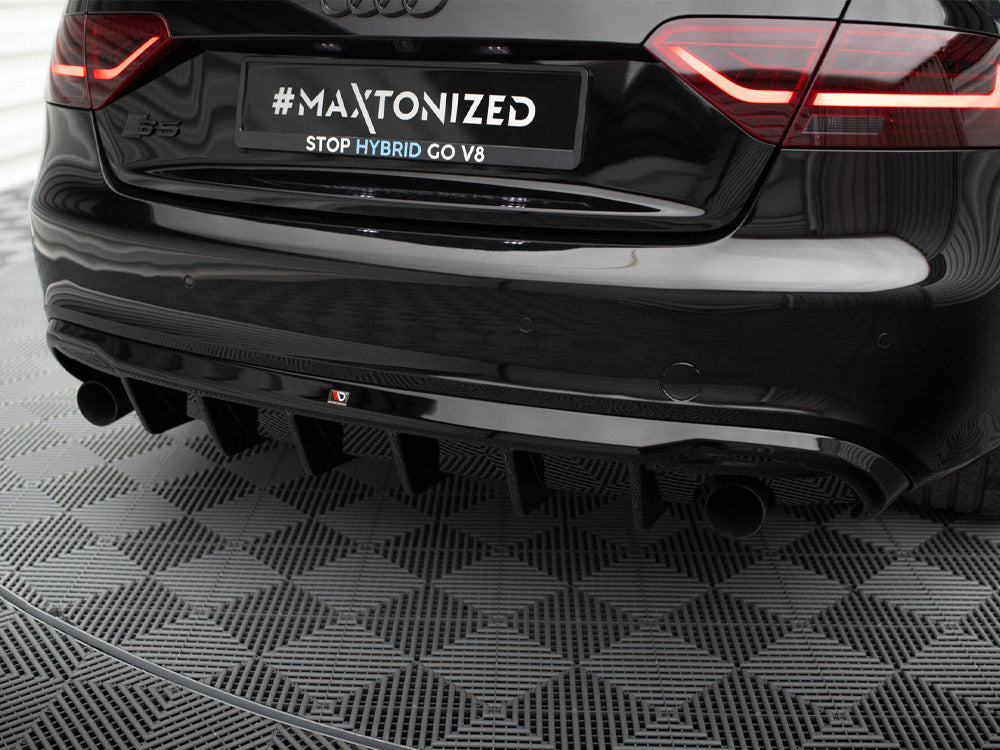Audi - S5 / A5 S Line Coupe / Cabrio 8T (Version with single exhausts on both sides): Maxton Rear Diffuser