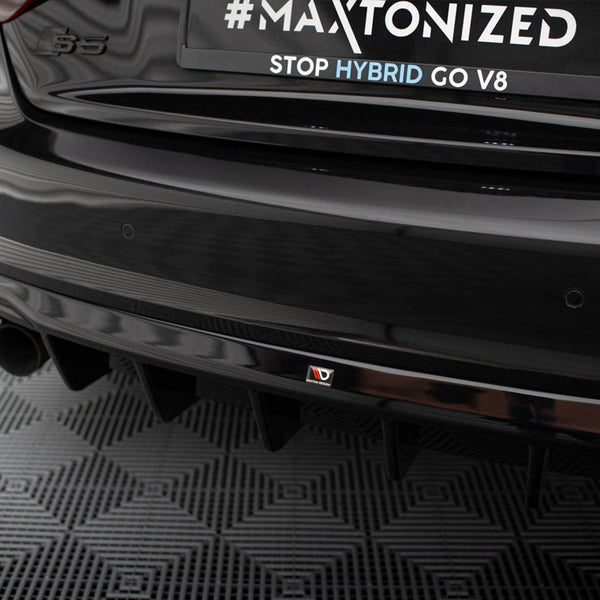 Audi - S5 / A5 S Line Coupe / Cabrio 8T (Version with single exhausts on both sides): Maxton Rear Diffuser