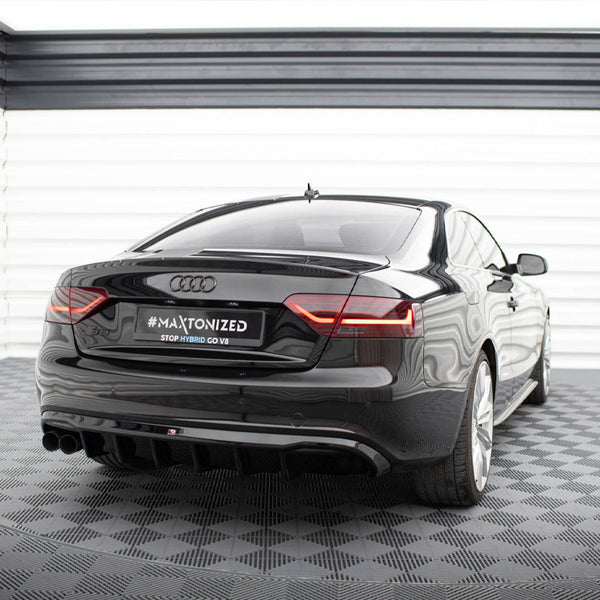 Audi - S5 / A5 S Line Coupe / Cabrio 8T (Single side dual exhaust version): Maxton Rear Diffuser