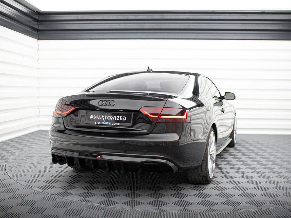Audi - S5 / A5 S Line Coupe / Cabrio 8T (Single side dual exhaust version): Maxton Rear Diffuser