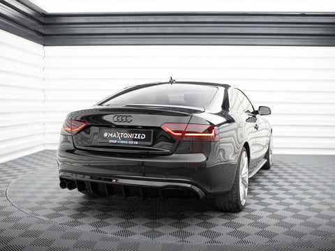 Audi - S5 / A5 S Line Coupe / Cabrio 8T (Single side dual exhaust version): Maxton Rear Diffuser