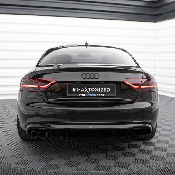 Audi - S5 / A5 S Line Coupe / Cabrio 8T (Single side dual exhaust version): Maxton Rear Diffuser