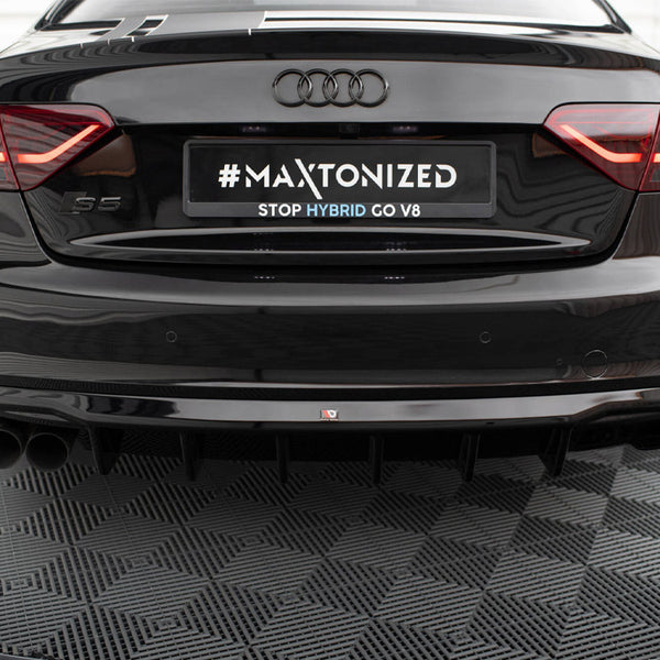 Audi - S5 / A5 S Line Coupe / Cabrio 8T (Single side dual exhaust version): Maxton Rear Diffuser