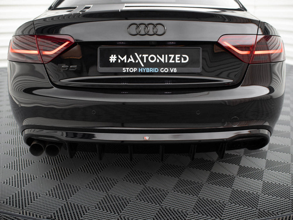 Audi - S5 / A5 S Line Coupe / Cabrio 8T (Single side dual exhaust version): Maxton Rear Diffuser