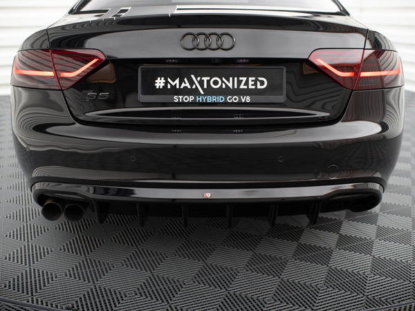 Audi - S5 / A5 S Line Coupe / Cabrio 8T (Single side dual exhaust version): Maxton Rear Diffuser