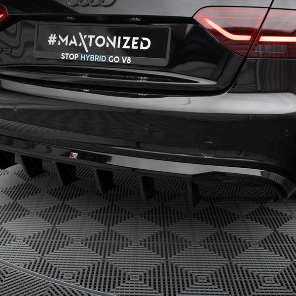 Audi - S5 / A5 S Line Coupe / Cabrio 8T (Single side dual exhaust version): Maxton Rear Diffuser