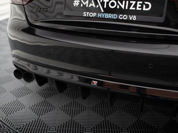 Audi - S5 / A5 S Line Coupe / Cabrio 8T (Single side dual exhaust version): Maxton Rear Diffuser