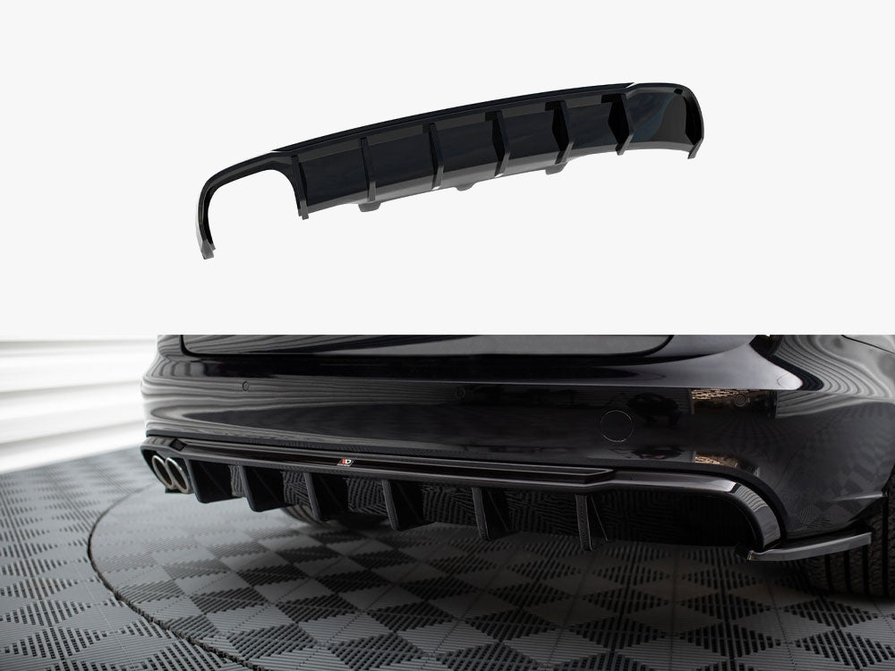 Audi - A6 Sedan / Avant C7 (Single side dual exhaust version): Maxton Rear Diffuser