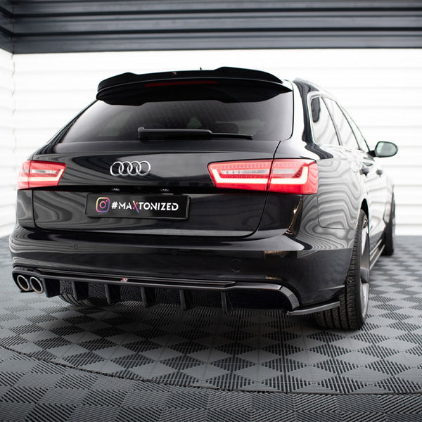 Audi - A6 Sedan / Avant C7 (Single side dual exhaust version): Maxton Rear Diffuser