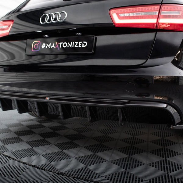 Audi - A6 Sedan / Avant C7 (Single side dual exhaust version): Maxton Rear Diffuser