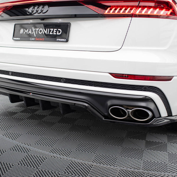 Audi - SQ8 MK1: Maxton Central Rear Splitter (Vertical Bars) V2