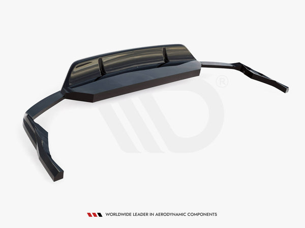 Audi - SQ8 MK1: Maxton Central Rear Splitter (Vertical Bars) V2