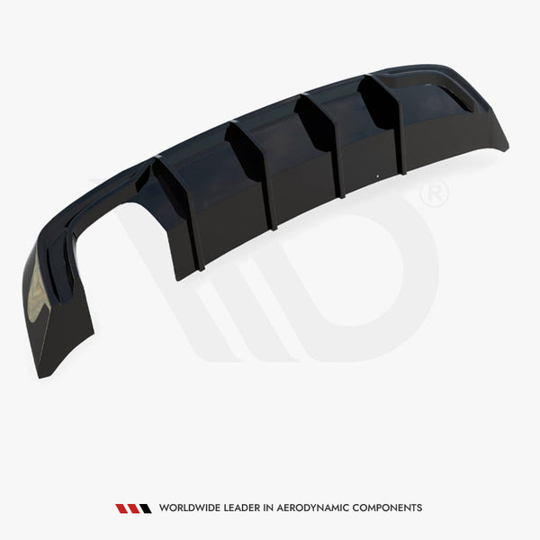 Audi - A3 Sportback 8V Facelift (Version with double exhaust tip): Maxton Rear Diffuser